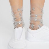 Fishnet Hosiery Transparent Mesh Socks Ladies