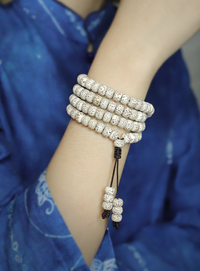 海南星月菩提子手串108颗正月手链男女佛珠项链念珠文玩情侣珠串