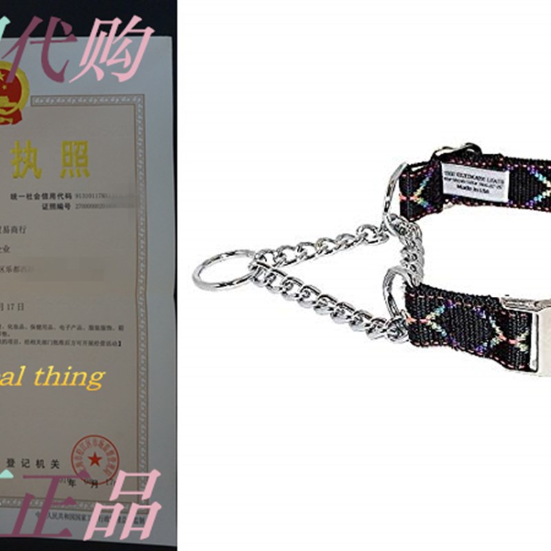 The Ultimate Leash Designer Series Martingale Dog Collar  M