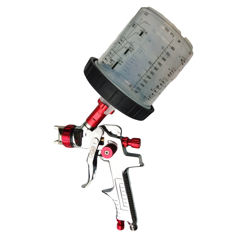 低压高流量喷枪W960喷漆枪壶600cc喷涂枪汽车底漆面漆1.7mm大口径