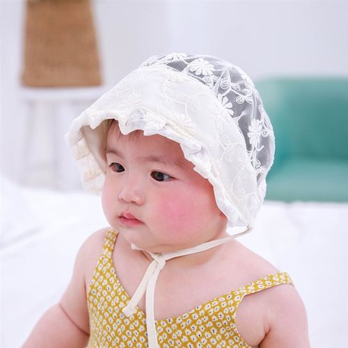 Summer thin lace cool baby hat baby hat palace style cute la