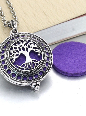 1pcs Aroma Diffuser Necklace Open Antique Vintage Lockets Pe