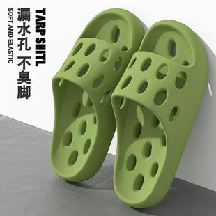 厂家批发浴室镂空拖鞋 男 女居家用情侣防滑夏季 洗澡漏水eva凉拖鞋