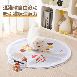新款 貓咪玩具捕獵罩電動(dòng)逗貓球自動(dòng)寵物玩具自嗨解悶神器跨境批發(fā)