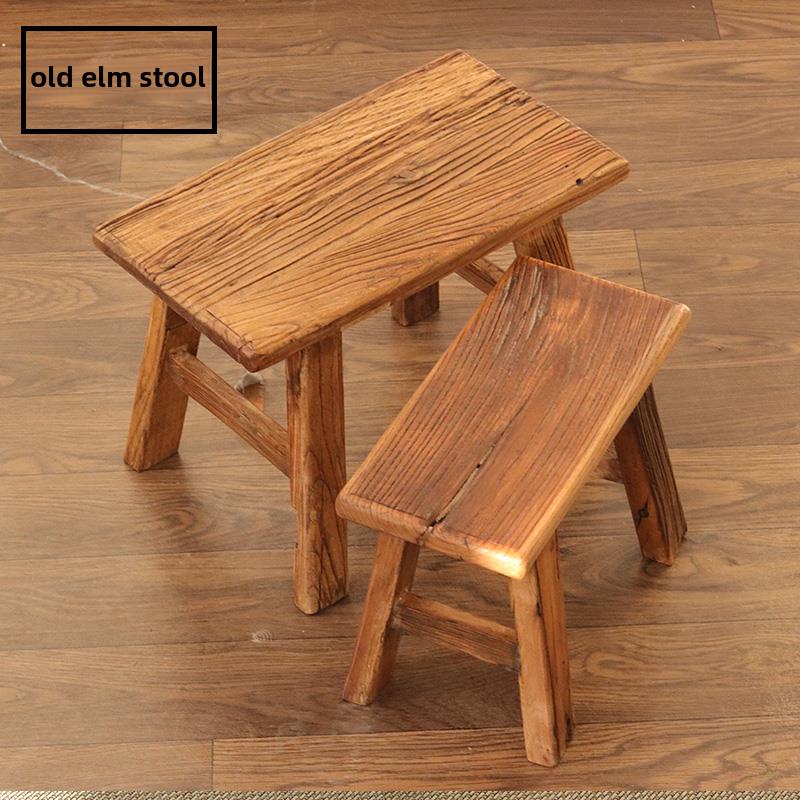 老榆树小凳实木小凳创意中式换鞋凳采摘菜凳家用凳儿童小凳