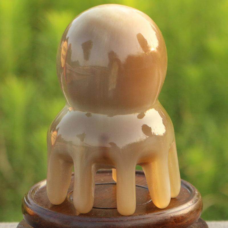 天然白牛角梳子洗头按摩梳全身通用粗大齿梳章鱼按摩梳长7-8厘米,家庭/个人清洁工具,梳子/化妆梳/按摩梳,淘宝优惠券,粉丝福利购,淘宝优惠卷