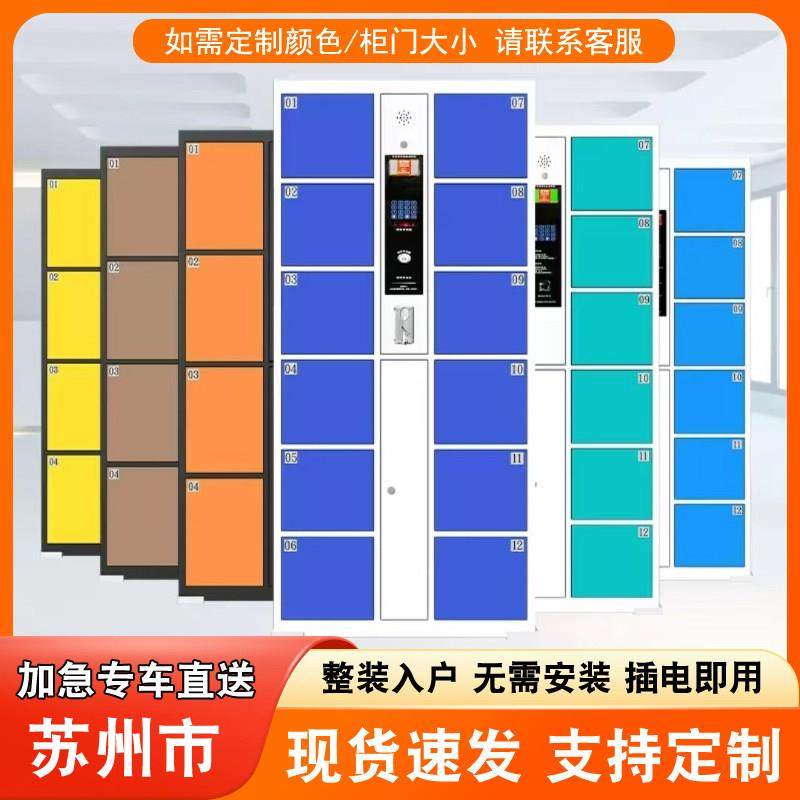 苏州超市电子存包柜商场智能刷卡寄存柜指纹条码人脸识别存放柜