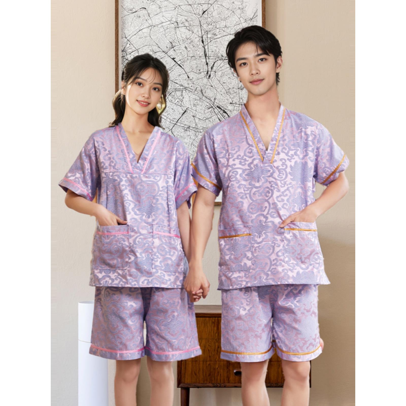 采购产品女蒸汽套装，纯棉情侣套装，安然纳米大号男浴套装，按摩