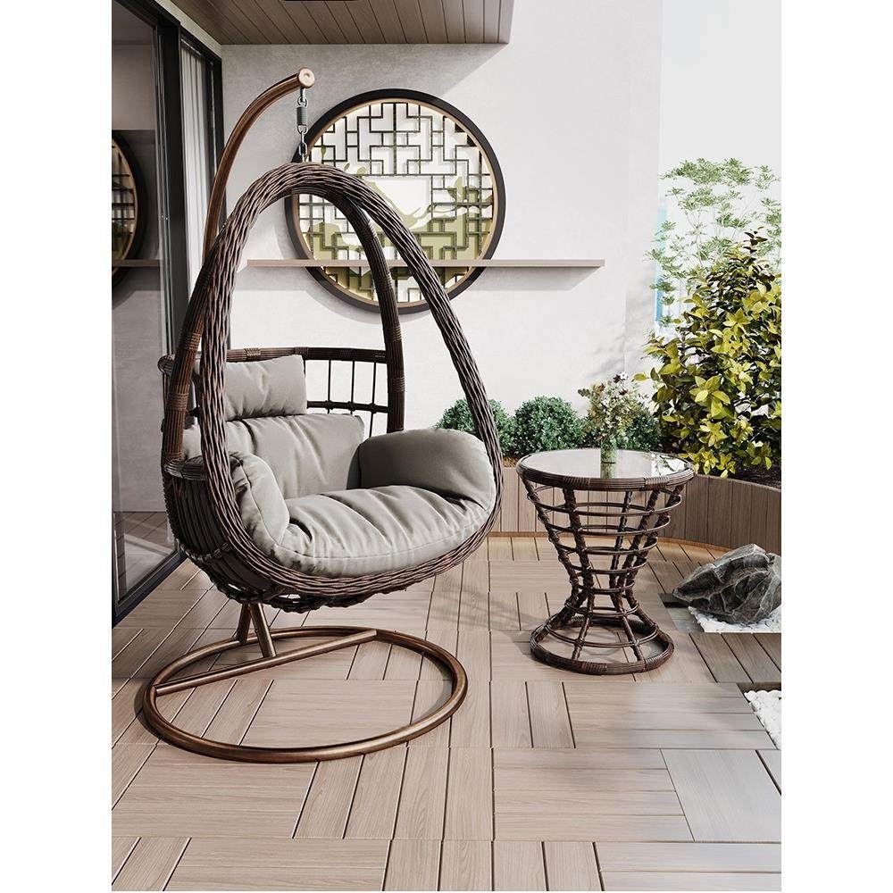 网红吊篮藤椅室内秋千卧室家用阳台户外庭院懒人摇兰双人吊床椅子