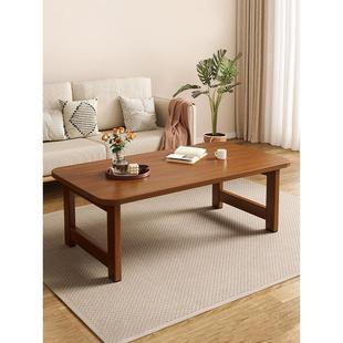 可折叠茶几小户型尺寸客厅家用实木腿简约现代餐桌小矮桌子茶桌