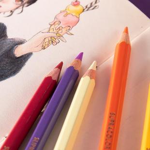 CARAN D’ACHE瑞士凯兰帝卡达彩铅单支补色黑白色120色水溶彩色铅