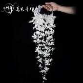 风信子手提花篮铃兰瀑布手拎花新娘结婚礼物diy材料包婚礼手捧花