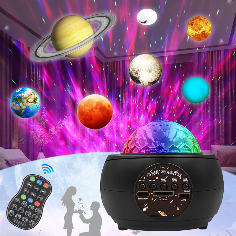 新款梦幻星星球投影灯激光礼品灯
