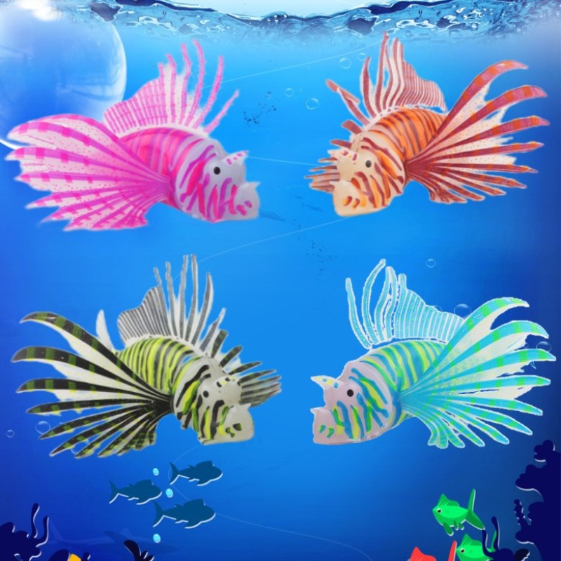 鱼缸造景装饰品水族厂家出口硅胶