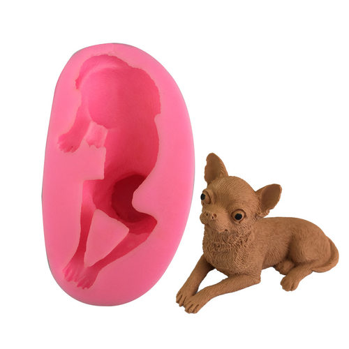 3D可爱吉娃娃小狗硅胶模具蛋糕
