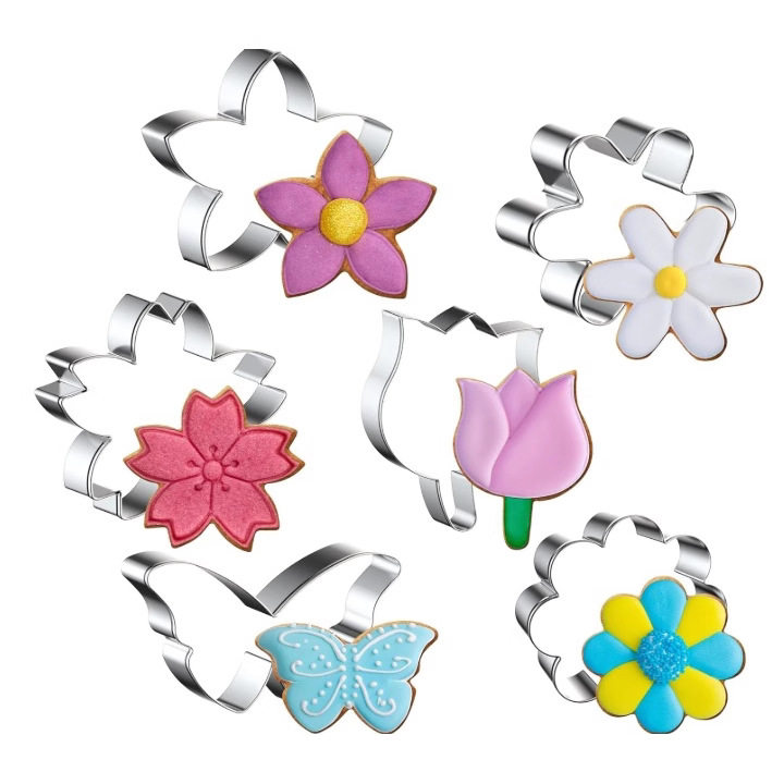 件套鲜花饼干模具不锈钢蛋糕模