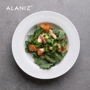 alaniz南兹流沙草帽盘陶瓷欧式西餐盘个性盘子菜盘家用汤盘飞碟盘