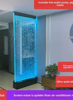 平板水幕墙，屏安万家水幕墙屏风隔断流水玄关，屏风