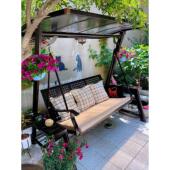 秋千户外庭院家用吊椅双人摇椅室内儿童室外阳台吊篮椅铁艺荡秋千