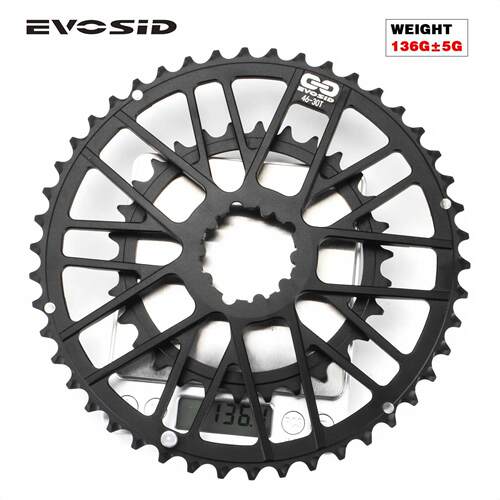 EVOSID公路自行车超轻牙盘48-32T/46-30T GXP齿盘 砾石车一体双盘