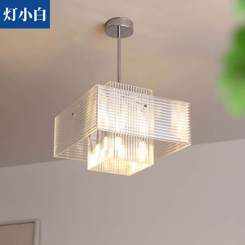 中古几何工业风客厅吊灯德国现代简约清透光线餐厅灯包豪斯卧室灯