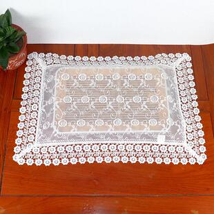 玫瑰白纱双层网纱长方形茶盘盖巾防尘盖布茶具杯架托盘遮灰遮挡布