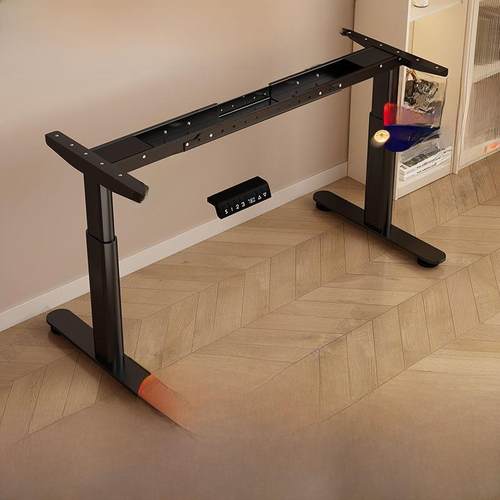 智能电动升降桌腿双横梁双电机办公桌电脑桌学习书桌升降桌架智能