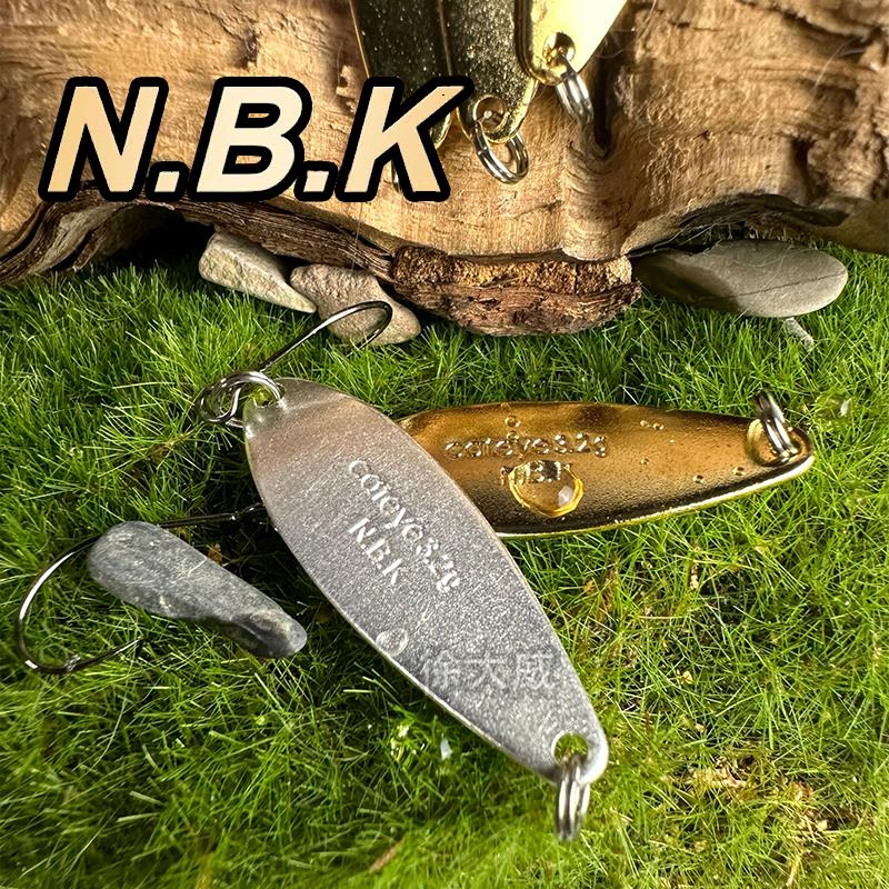 NBK路亚马口亮片 白条餐鱼马口青稍翘嘴红尾亮片假饵亮片