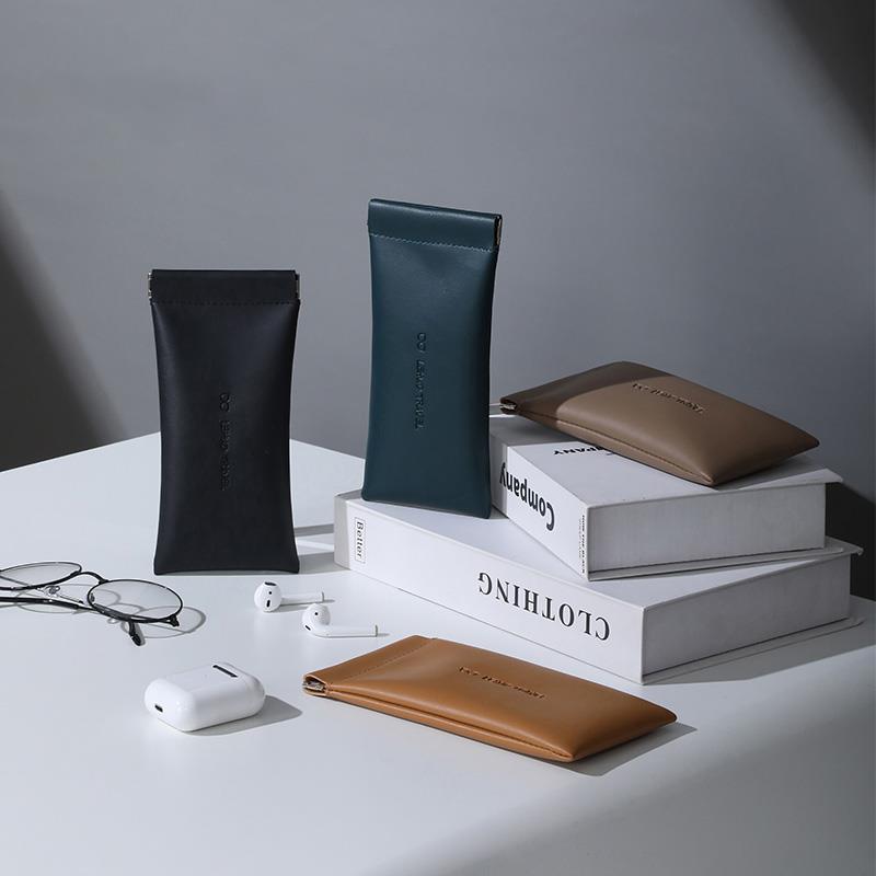 眼镜袋墨镜太阳镜收纳包保护套便携眼睛收纳盒抗压自动闭合挂包男