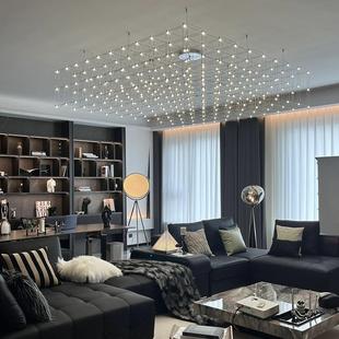 客厅主灯吊灯高级感满天星萤火虫光立方网红意式饭厅岛台吧台吊灯