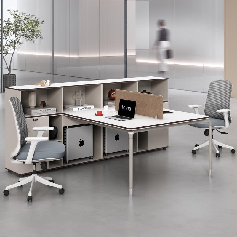 行政财务桌职员办公桌椅组合工位办公室屏风四人位单员工卡座双人