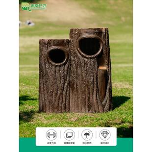 户外垃圾桶园林风景公园景观创意模彷树桩卫生分类垃圾桶树墩皮箱