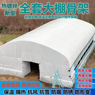 养殖大棚骨架钢管保温养羊大棚养猪大棚鸡舍猪舍牛棚羊圈温室大棚