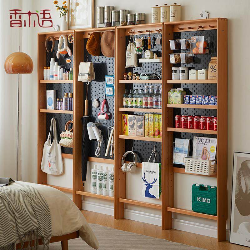 实木置物架门后洞洞板工具玄关收纳柜芝士薄柜卧室窄柜超薄展示架,住宅家具,搁板/置物架/家用陈列架,淘宝优惠券,粉丝福利购,淘宝优惠卷