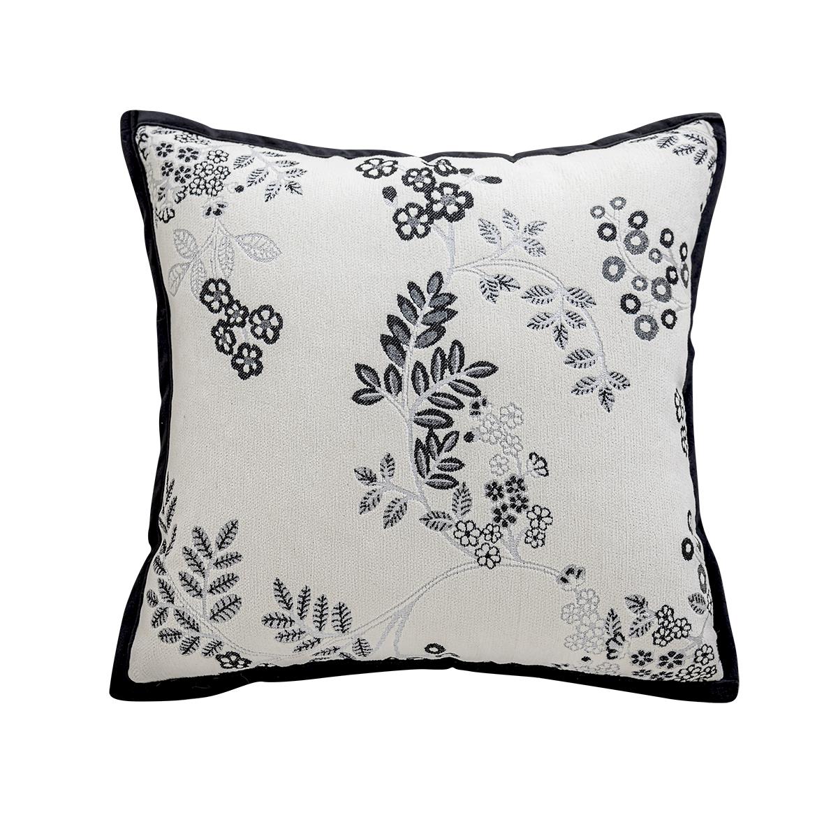 法式覆古风花鸟绣花抱枕床头靠垫客厅沙发抱枕套不含芯榻榻米靠枕