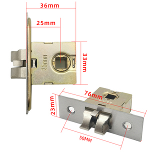 热销25mm30mm50孔距锁舌卫生间门锁利厨房厕所锁芯阳台锌铝合金门