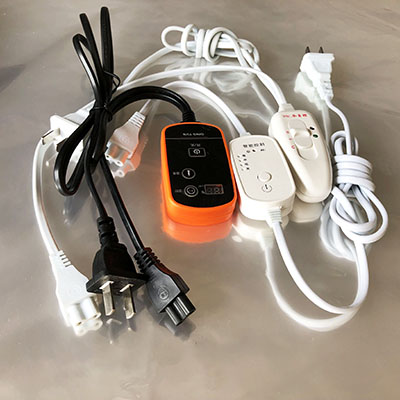 热销新款青云温控开关电源线两插头定时数显按压推拉触摸调节通用