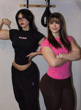 TT WOLVES独家!超柔软舒适女士水洗棉运动健身修身版型短袖S39