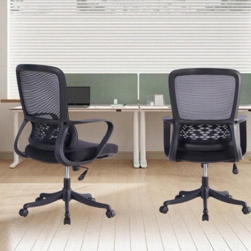 护腰升降办公椅书房电脑椅转动扶手椅子定型海绵久坐不累滑轮