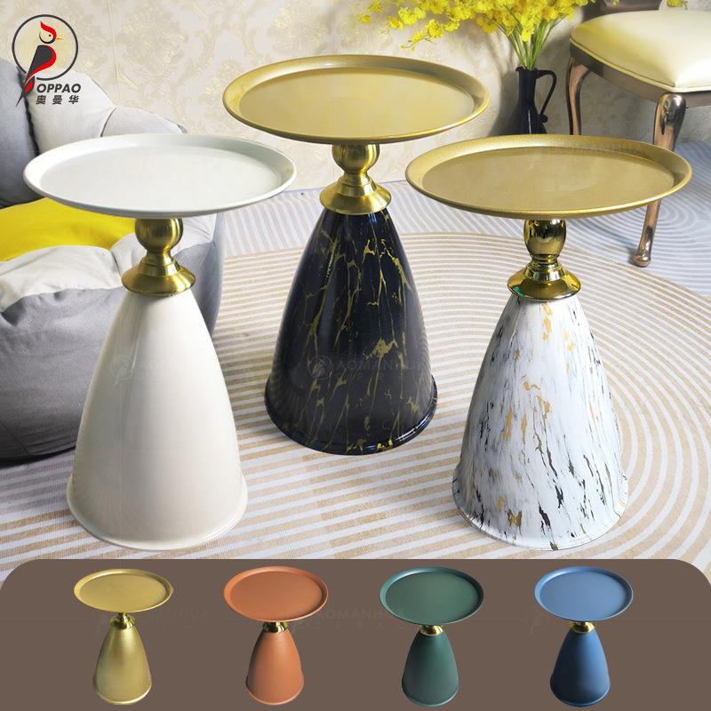 轻奢微晶石客厅沙发边几边柜简约意式小茶几床头柜移动茶几小桌子