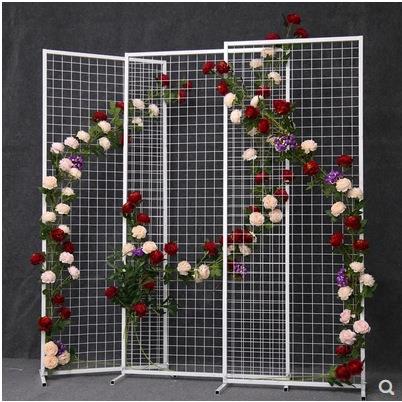 婚庆道具新款2018铁艺网格屏风路引背景摆件T台舞台装饰场景布置