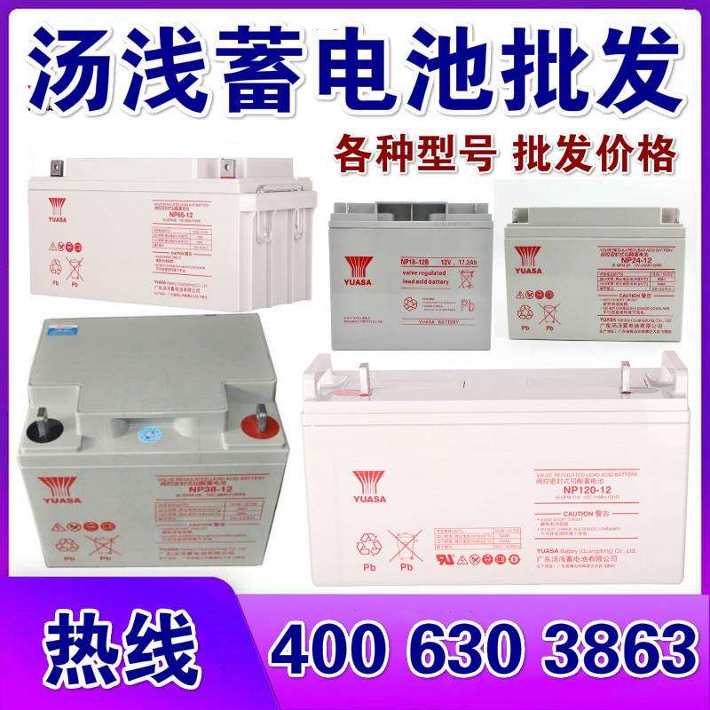 YUASA汤浅蓄电池NP-12V7AH17AH24AH38AH6H100AH120AH15H现货