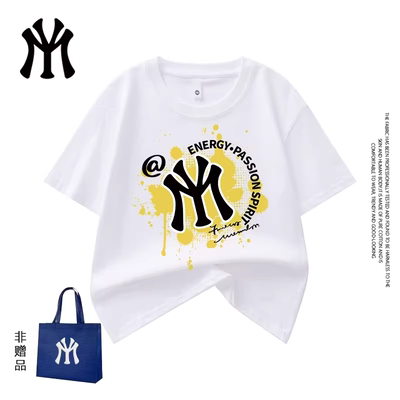 MY PAUL官方正品夏季情侣纯棉短袖新款T恤男女潮流圆领短袖儿童y