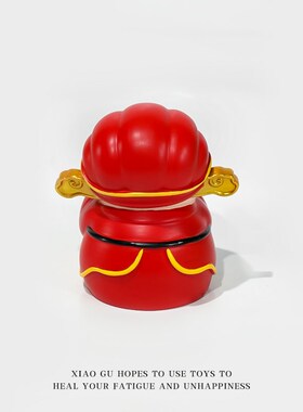 热销【文财神】国潮桌面摆件发财求财财神爷工位装饰国风创意生日