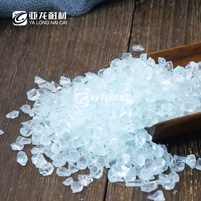 批发透明玻璃砂 水磨石地坪用 鱼缸装饰用玻璃砂 原色玻璃碎