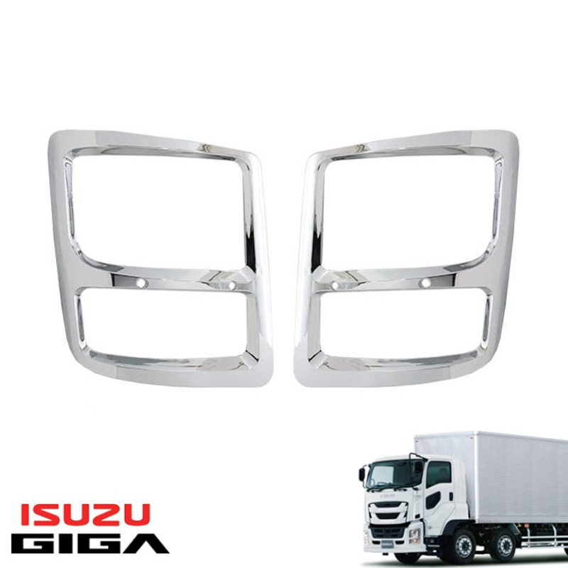 适用于五十铃ISUZU 大型GIGA卡车大灯灯框眉灯罩大灯装饰电镀灯壳