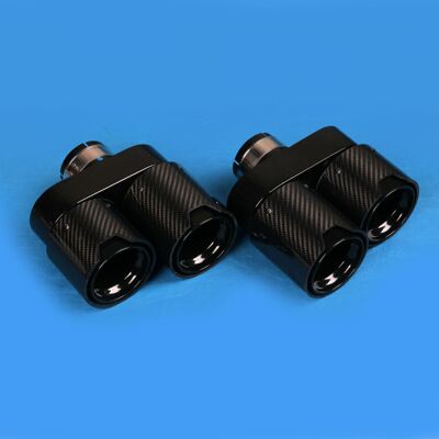 适用于宝马X5X7四出尾喉G05G07排气管改装碳纤维尾喉MP尾嘴无损安