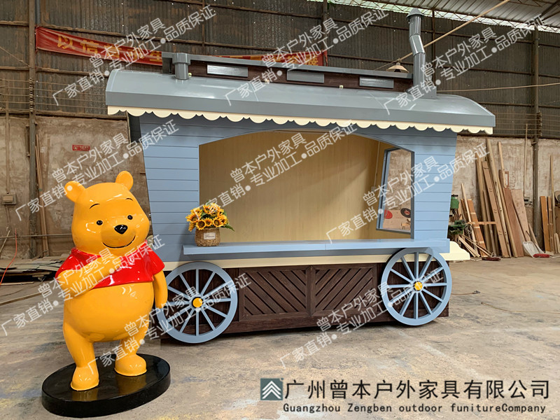 厂家实拍/广场景区流动售货亭 移动食品售卖亭餐车 商场售货车