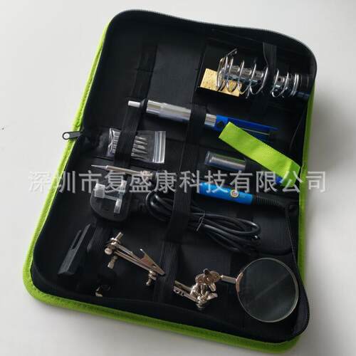 电烙铁套装带放大镜 110V220V60W电烙铁 直插式电烙铁套装 耐用款