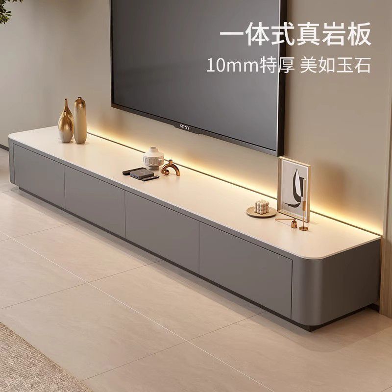 岩扳电视柜落地简约抽屉柜茶几电视柜组合法式轻奢家用电视机柜